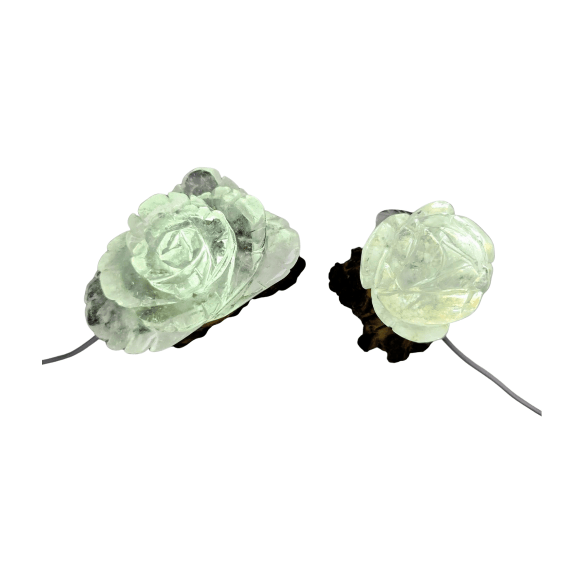 Clear Quartz Rose Lamp