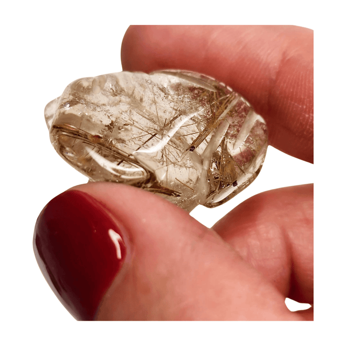 Rutile Quartz Mini Frog