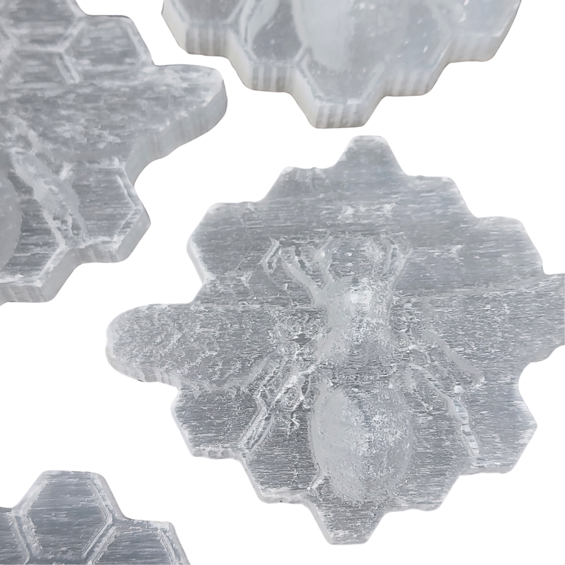 Selenite Bee with Hive