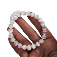 Selenite Beaded Bracelet (8mm)