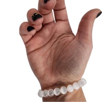 Selenite Beaded Bracelet (8mm)