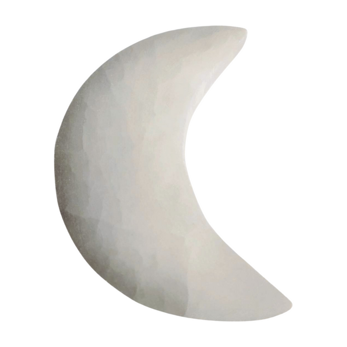 Selenite Flat Moon