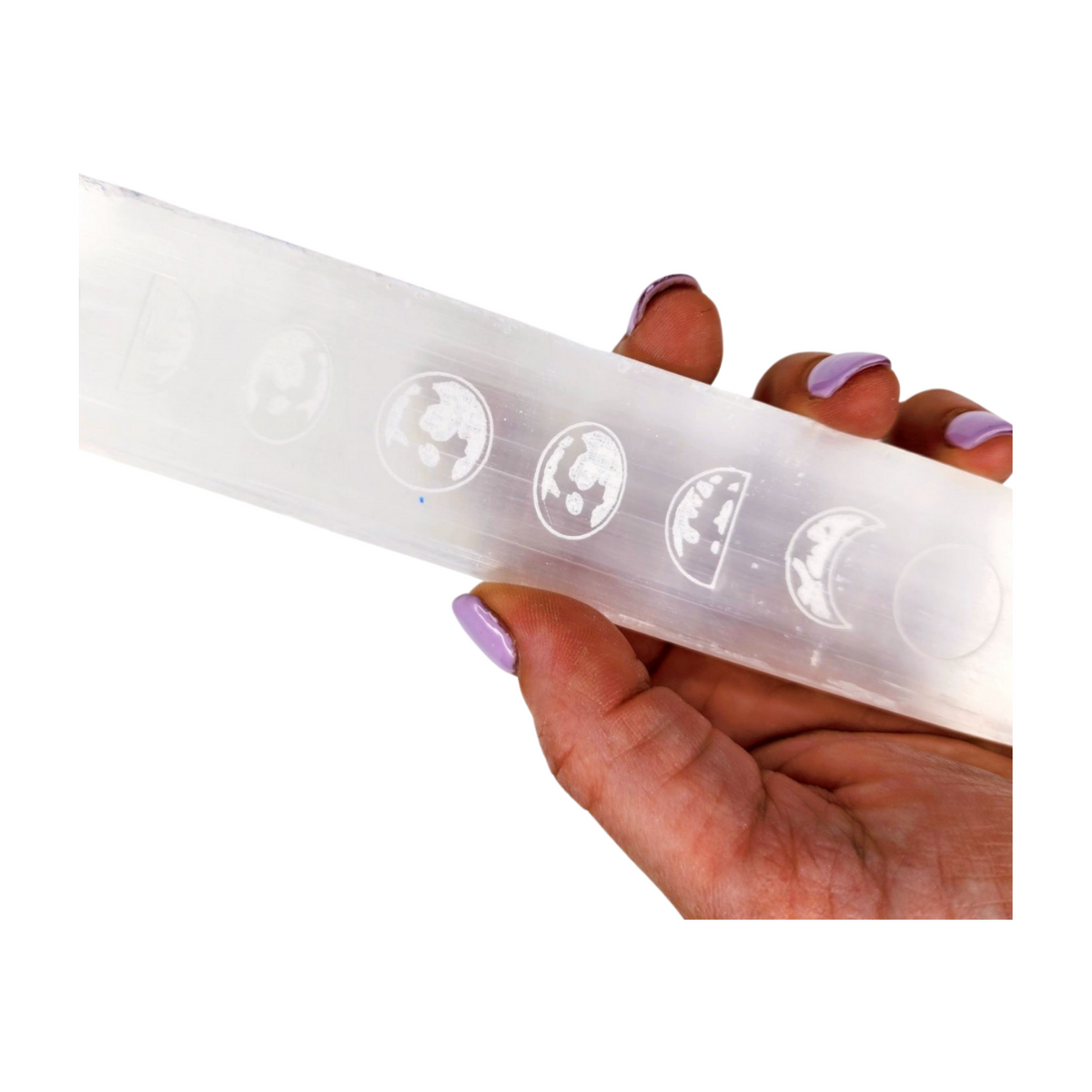 Selenite Wand - Moon Phases