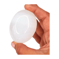 Selenite Oval Palm Stone