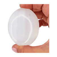 Selenite Oval Palm Stone