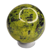 Serpentine and Pyrite Sphere