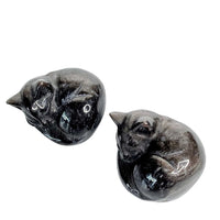 Silver Sheen Obsidian Cat