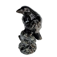 Silver Sheen Obsidian Raven with Yooperlite Branch