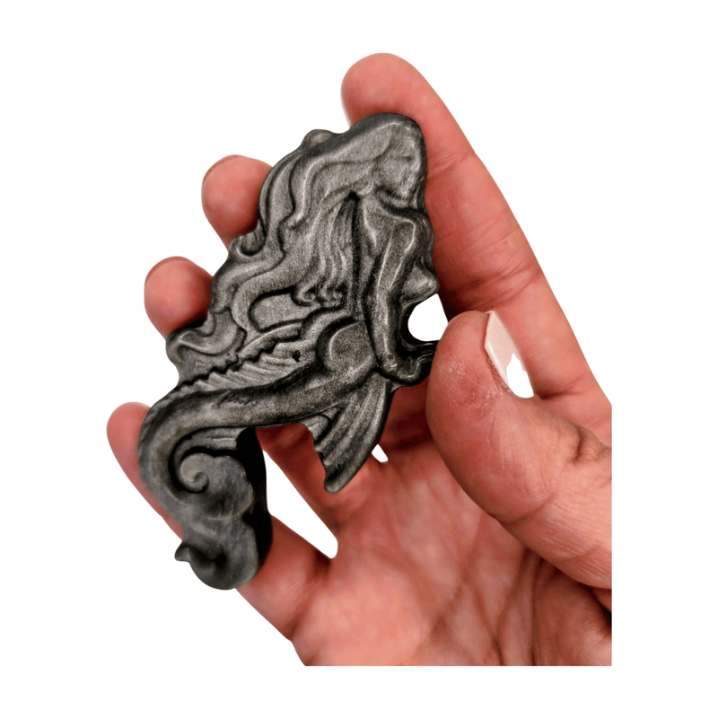 Silver Sheen Obsidian Mermaid