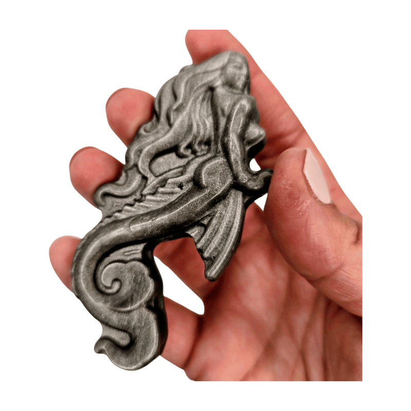Silver Sheen Obsidian Mermaid