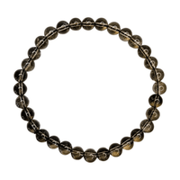 Smoky Quartz  Bracelet (6mm)
