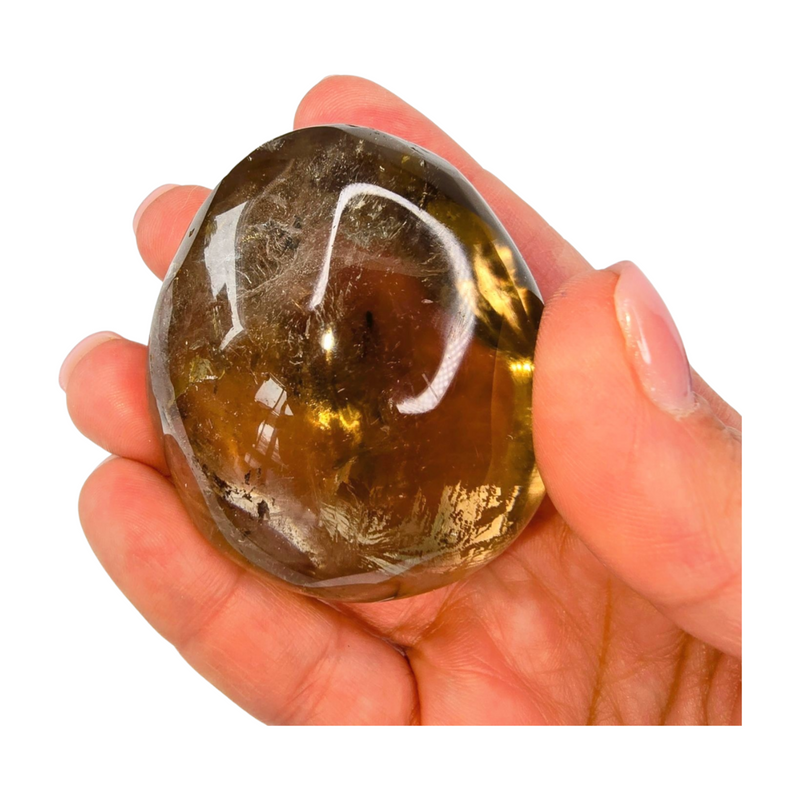 Smoky Quartz Palm Stone