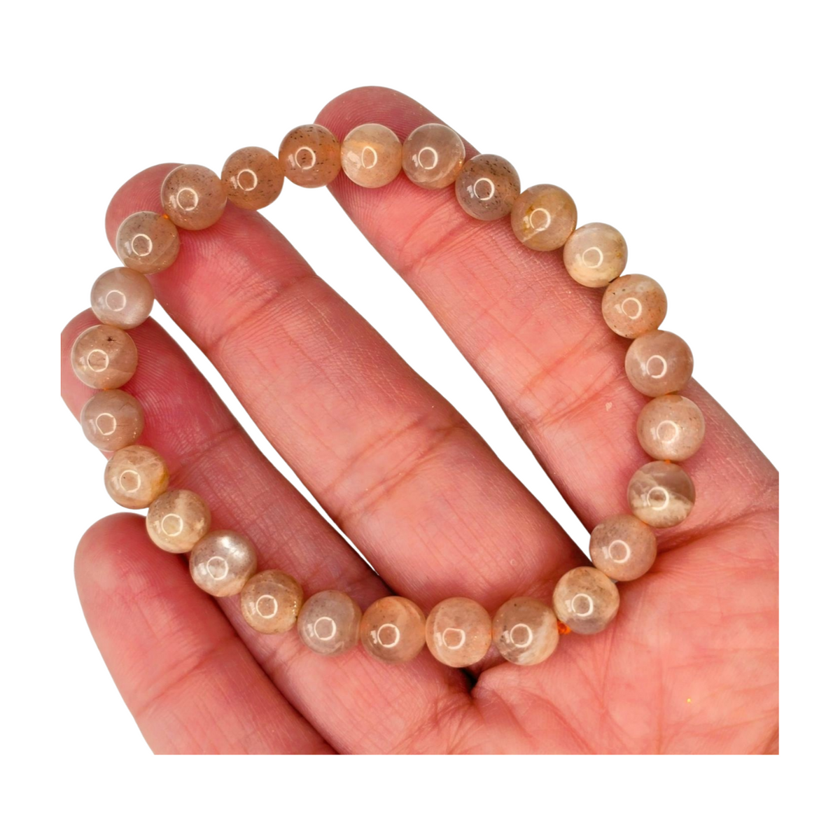 Sunstone Beaded Bracelet (8mm)