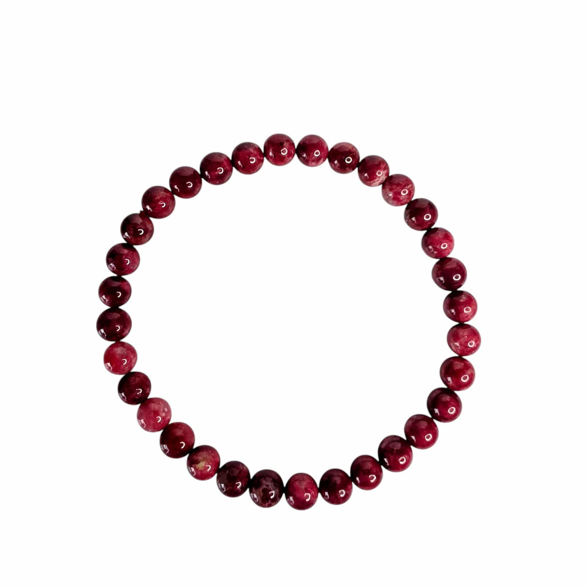 Thulite Beaded Bracelet (6mm)