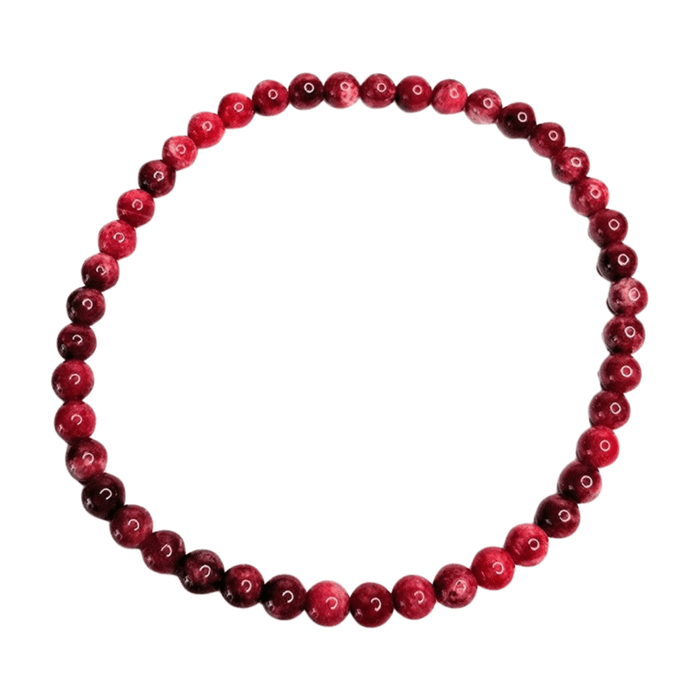 Thulite Beaded Bracelet (4mm)