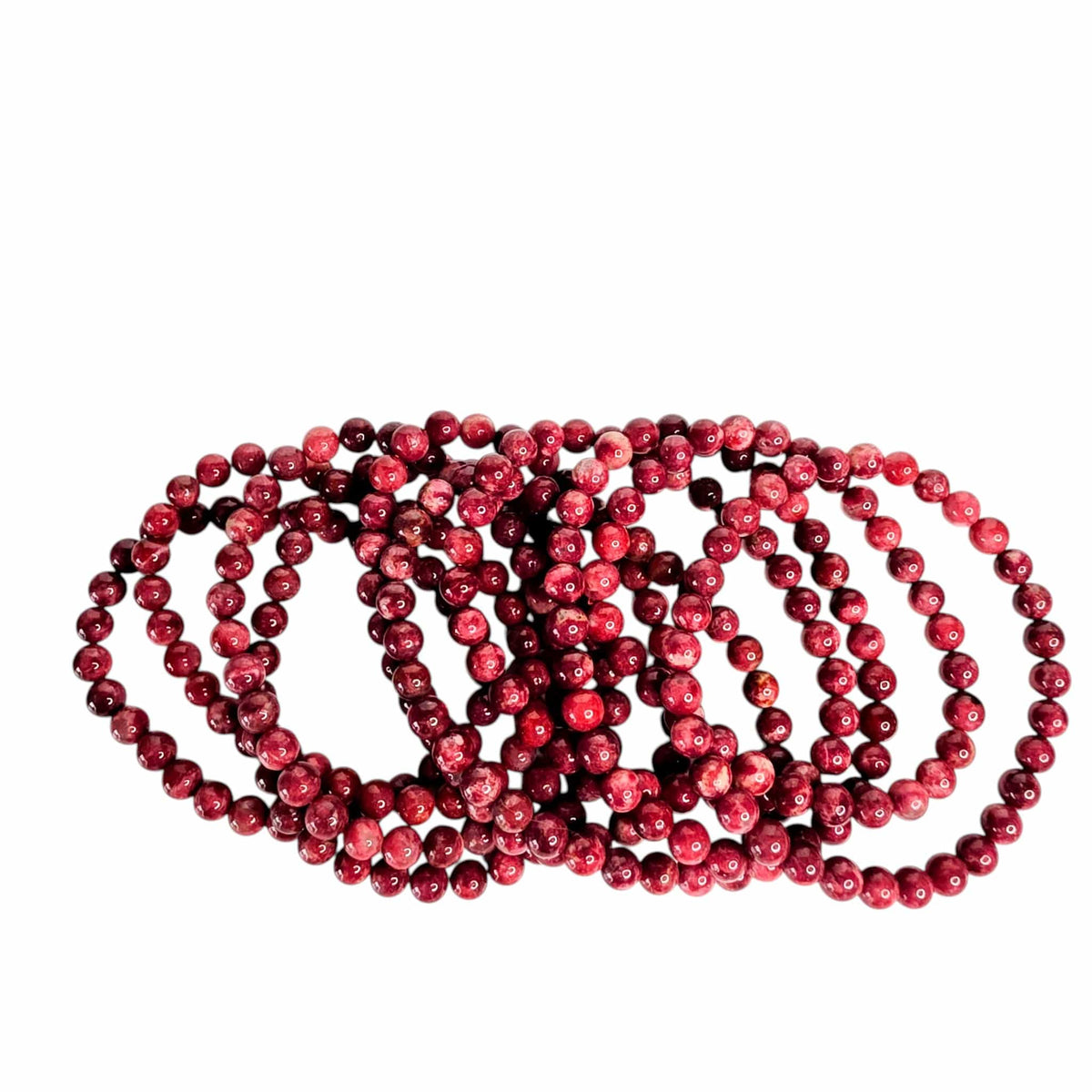 Thulite Beaded Bracelet (6mm)
