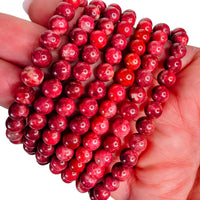 Thulite Beaded Bracelet (6mm)