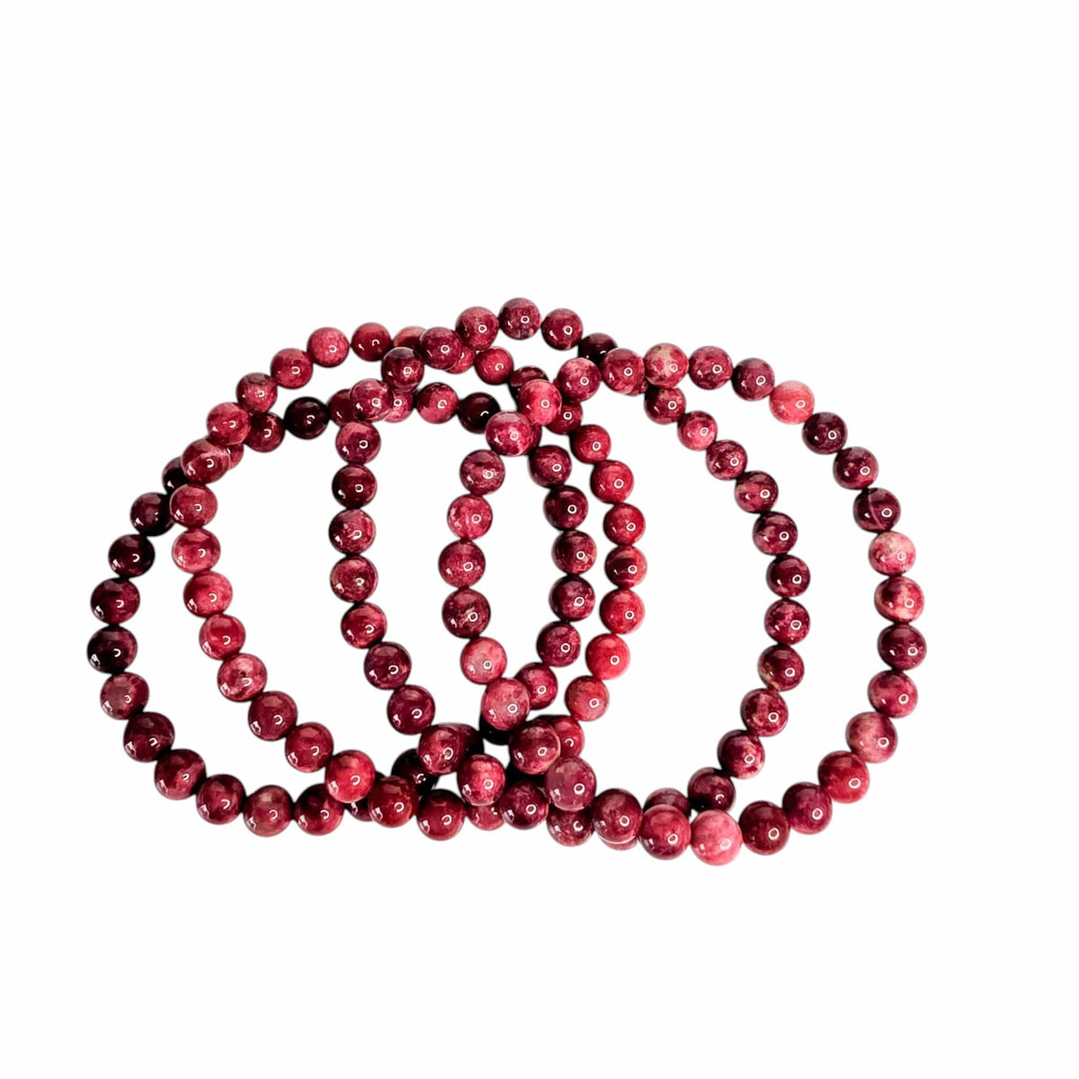 Thulite Beaded Bracelet (6mm)