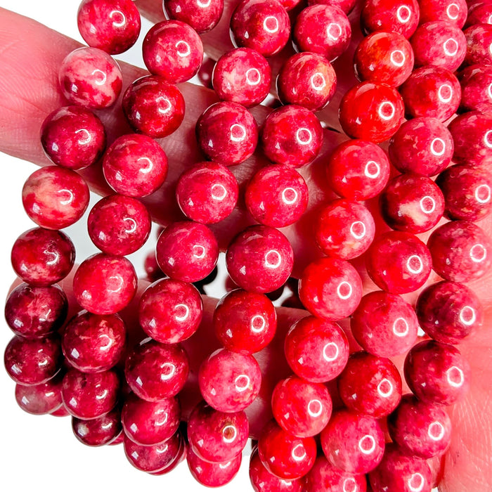 Thulite Beaded Bracelet (6mm)