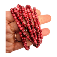 Thulite Beaded Bracelet (4mm)