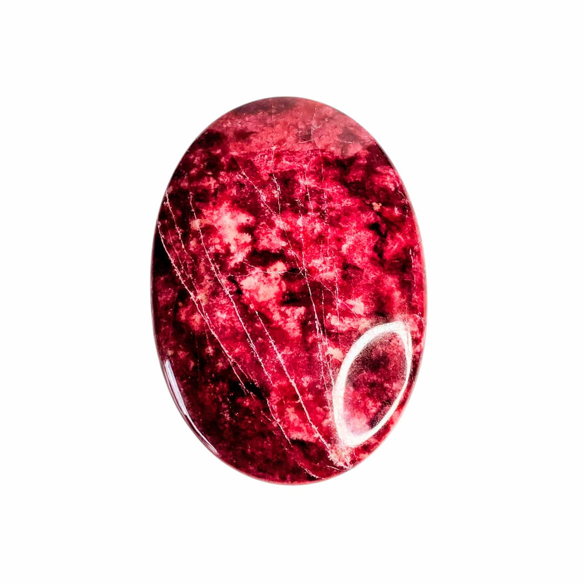 Thulite Palm Stone