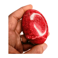 Thulite Palm Stone