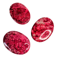 Thulite Palm Stone