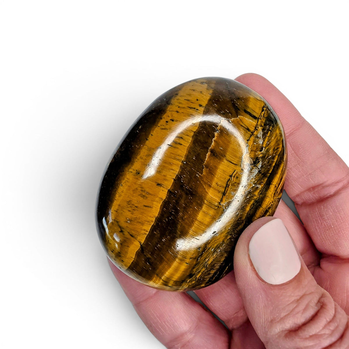 Tiger's Eye Palm Stone