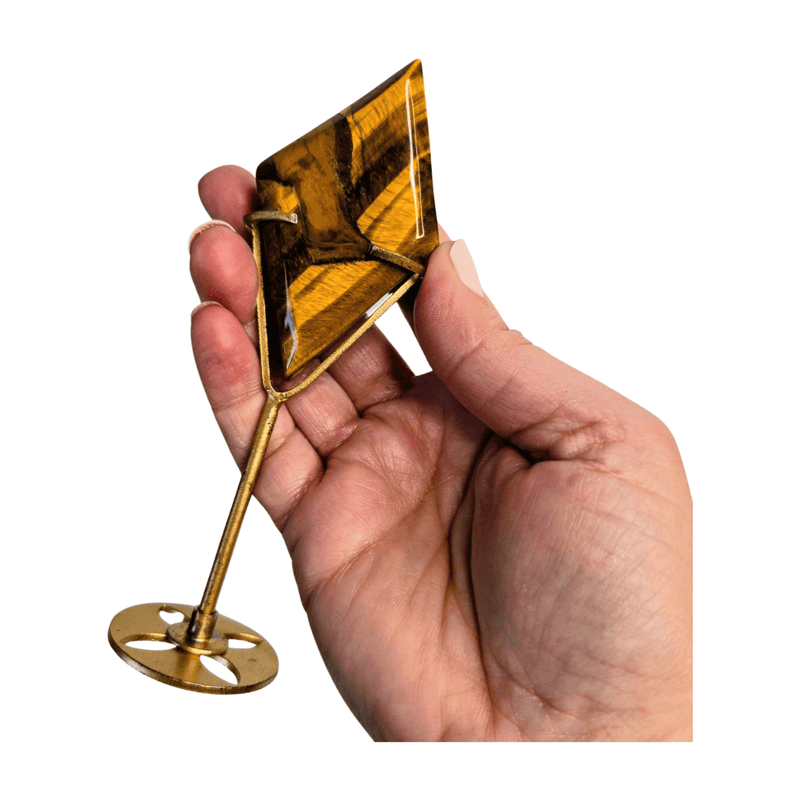Tiger's Eye Diamond with Stand