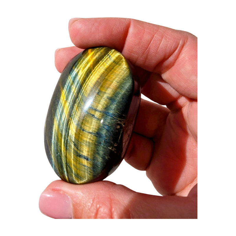 Tiger's Eye Palm Stone