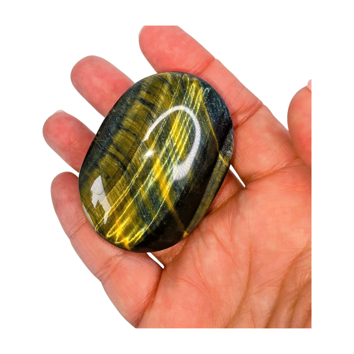 Tiger's Eye Palm Stone