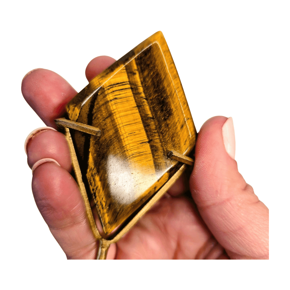 Tiger's Eye Diamond with Stand