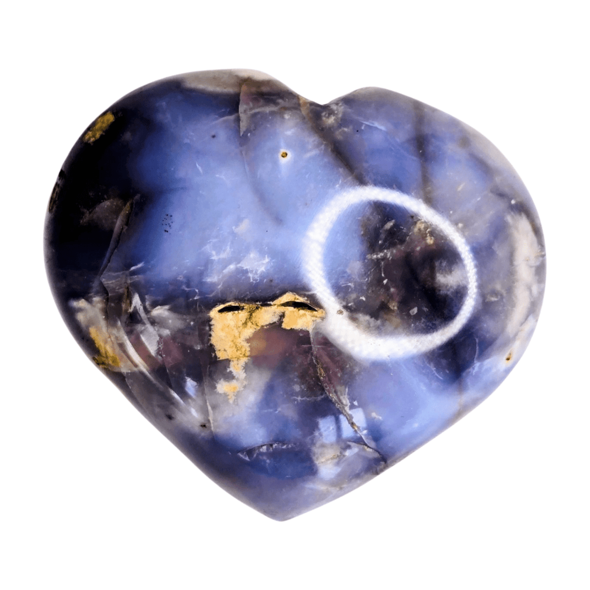Violet Agate Heart