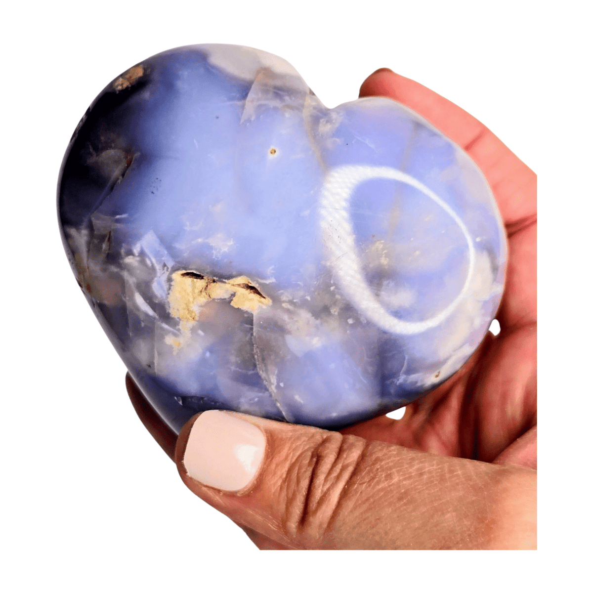 Violet Agate Heart