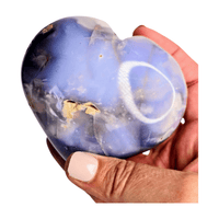 Violet Agate Heart