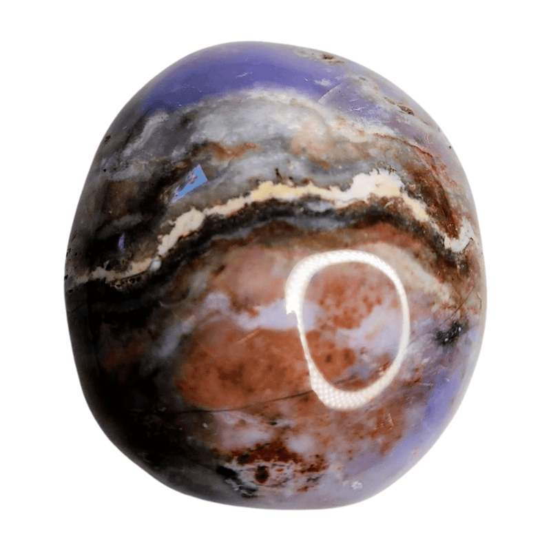 Violet Agate Palm Stone