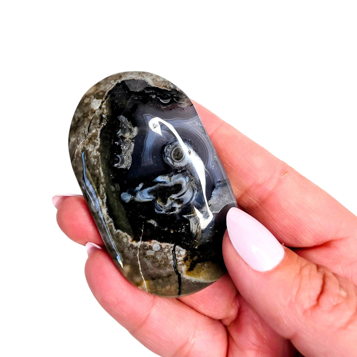 Volcano Agate Palm Stone