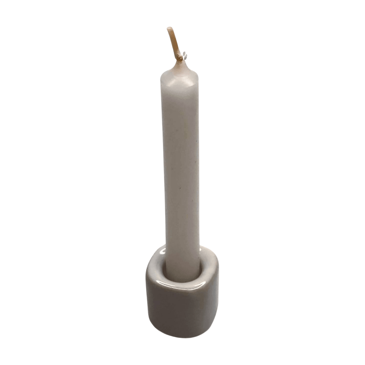 White Candle Holder