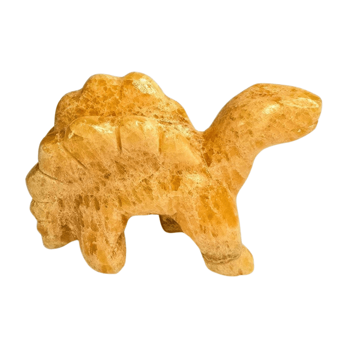 Yellow Calcite Dinosaur Large