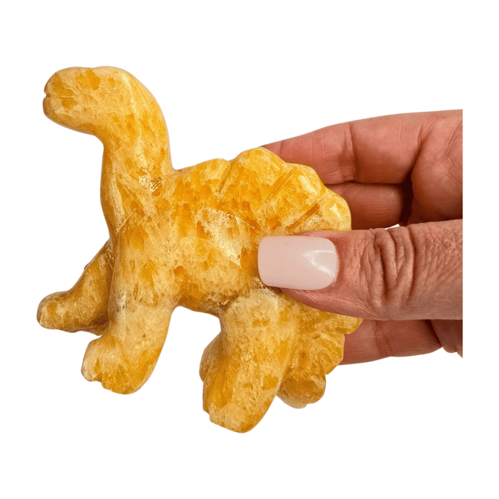 Yellow Calcite Dinosaur Large
