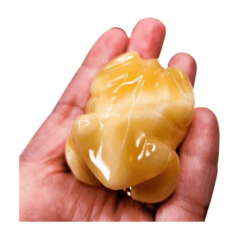 Yellow Calcite Frog