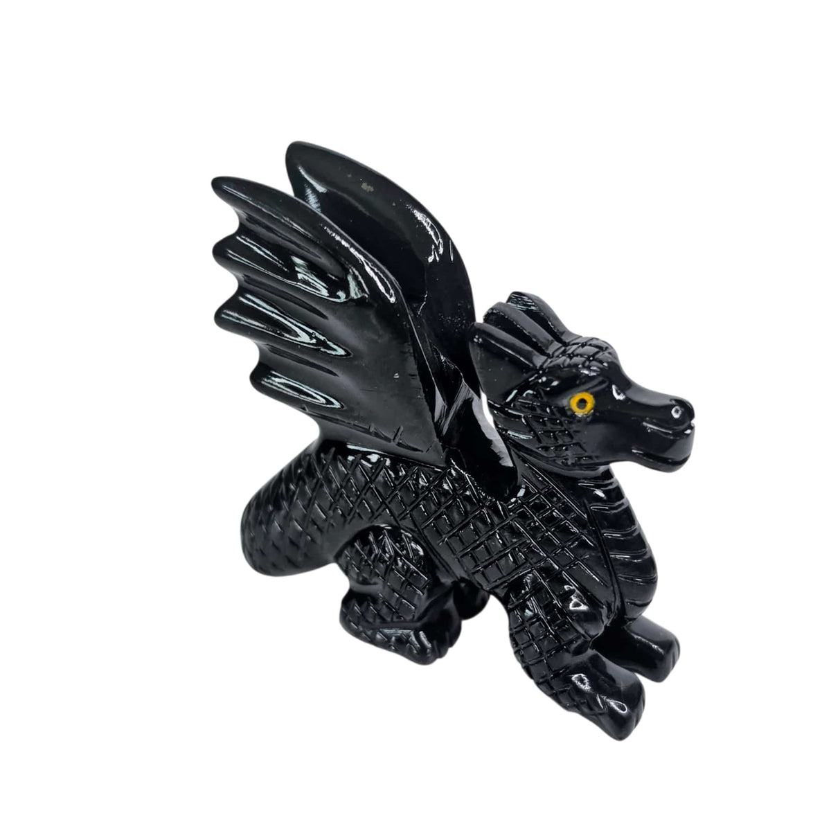 Black Onyx Dragon with Wings