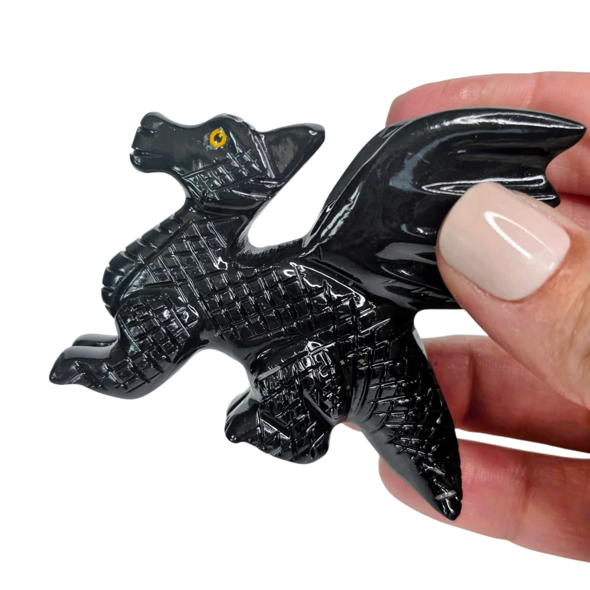 Black Onyx Dragon with Wings
