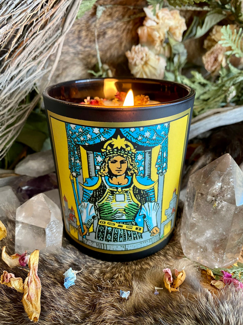 The Chariot Tarot Candle